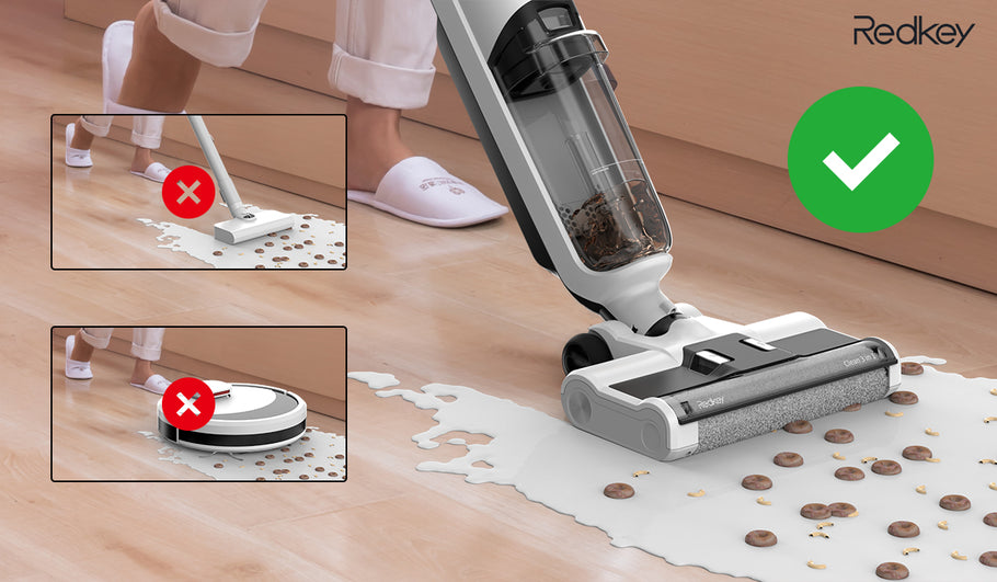 Cleaning Concern for split milk and coffee? Redkey W12 Wet & Dry vacuum cleaner will be a good choice