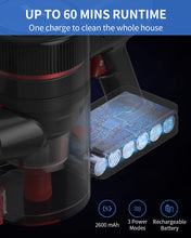 Load image into Gallery viewer, Redkey Stick Vacuum Cleaner Cordless 30Kpa 350W P9
